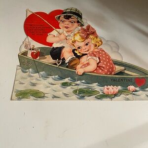 Vintage Large Valentine Card 1940's